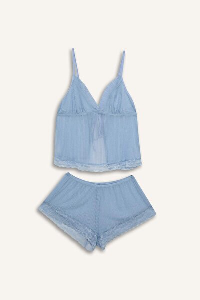 DeFacto Κανονική Εφαρμογή Σετ Σιφόν 2 τεμαχίων με Τιράντες H8347AX26SM