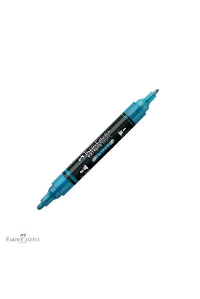 Faber Castell Marker acrilic Faber-Castell Multimark, culoare albastru metali...