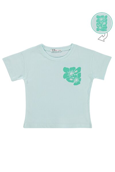 Civil Girls Μπλουζάκι με στάμπα Hibiscus για παιδιά 2-5 ετών - Πράσινο