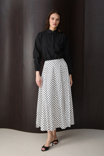 Melike Tatar Σετ Φούστας Πουά 12-8840