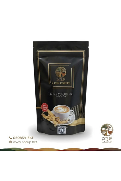 Z-CUP Barca Coffee - Coffee with Ginseng Without Sugar 20Gr *5 Envelopes