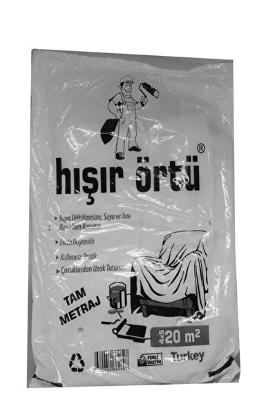 Feyza Yapı Hışır örtü Koruyucu Koruma Boya Badana Naylonu Eşya Zemin Örtüsü 4...