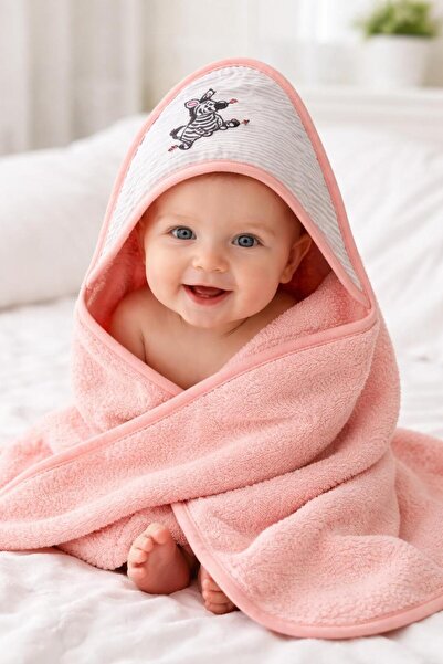 GÜRPAMUK HOME & BABY %100 Pamuklu Yumuşacık Kız-Erkek Bebek Banyo Havlu Kunda...