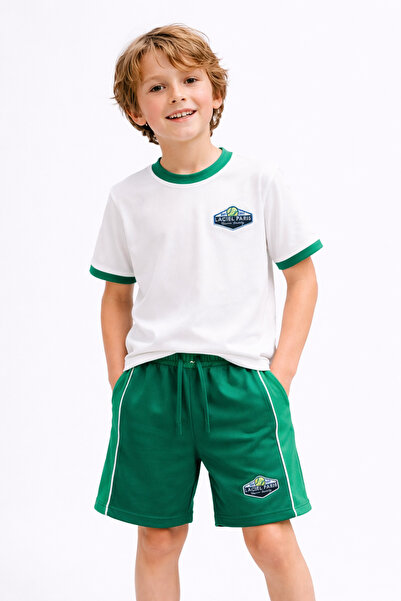 connemara Σετ σορτς για αγόρια, αθλητικό μπλουζάκι τένις, καλοκαιρινό άνετο κ...
