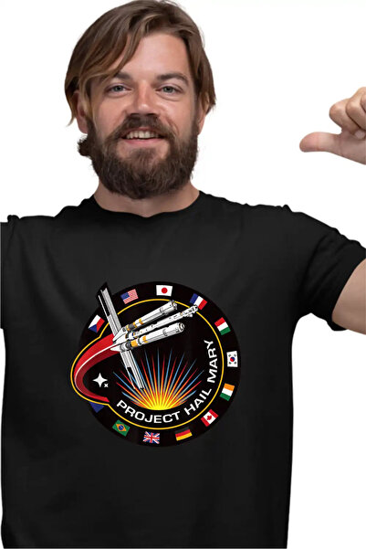 OEM Ανδρικό μπλουζάκι με σήμα αποστολής διαστημοπλοίου του Προβολήματος  "Hai...