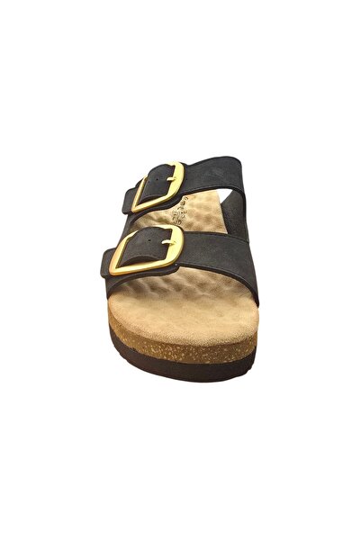 WALKONT 35205-430 Black Anatomical Sole Women's Slippers