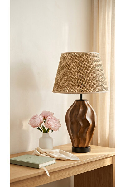 Decodelight Stone Dalga Model Seramik Ayaklı Dekoratif Krem ,Siyah ve Hazeran...