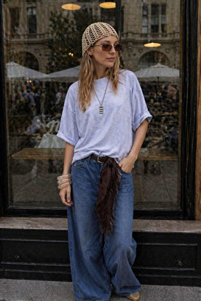 Eka Γυναικεία Μπεζ Χειροποίητη Πλεκτή Μπαντάνα Μπερέ 842026