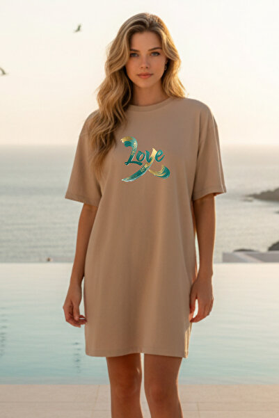 Pink Sky Γυναικείο μπλουζάκι με κοντό μανίκι και λαιμόκοψη, μεγάλο μέγεθος, ν...