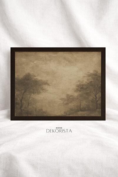 HOME DEKORİSTA Κλασικό Τοπίο Λίμνης με Πλαίσιο ΧΩΡΙΣ ΓΥΑΛΙ – Εκτύπωση Τέχνης ...