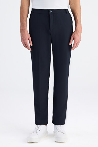 Twn Relaxed Fit (No Pile) Navy Blue Jogger Pants