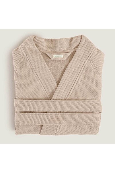 Chakra Sobeska 100% βαμβακερό μπουρνούζι unisex μπεζ