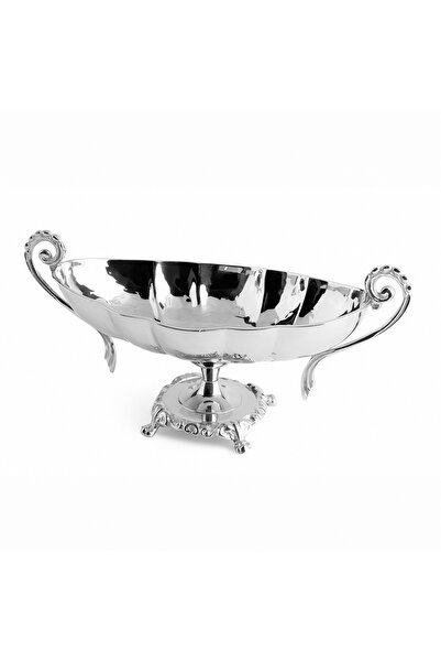 Lucky Art Decorative Classic Stainless Steel Gondola with Handles and Legs