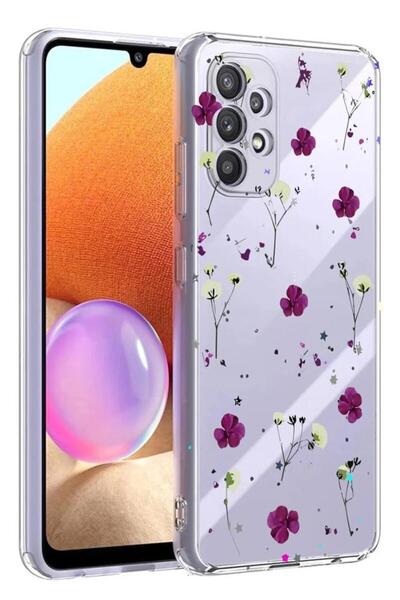 3GEN CASE Samsung Galaxy A72 Uyumlu Lüx Desenli Şeffaf Silikon Kılıf