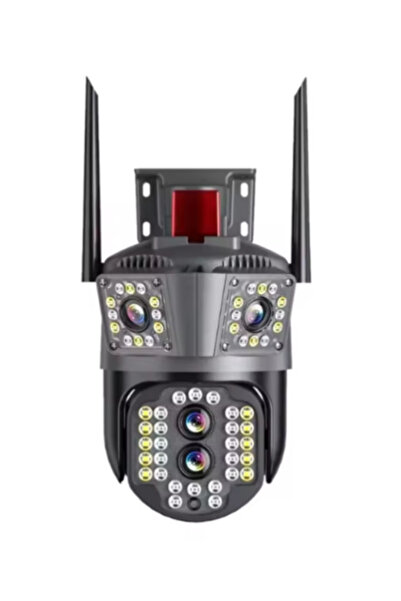 OEM Triple 4K WiFi Surveillance Camera 10x Zoom PTZ Human Detection Auto Trac...