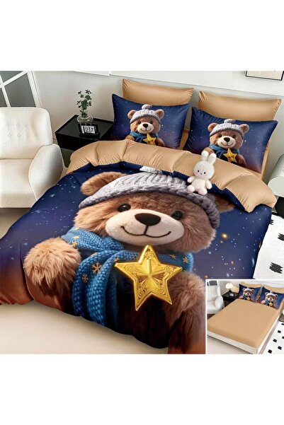 OEM Duvet Cover Set, 2 people, with Stretchy, fine, 6 pieces, 5D print, with ...