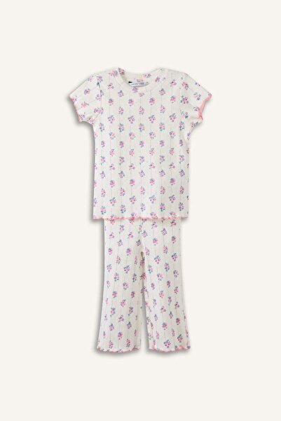 DeFacto Set pijamale 2 piese pentru fetițe H5503A526SM