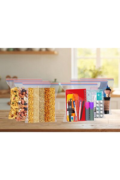 Shalimar Zipper Bag 7x6.5 Inches 100 Bags Multipurpose Storage Bag, Reusable ...