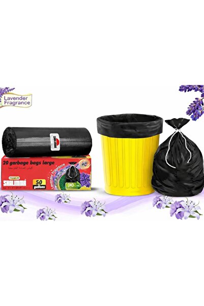 Shalimar 50-Gallon (75x103cm), 40 Pcs (20x2 Rolls), Heavy-Duty Premium Garbage Bags
