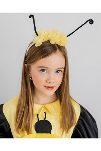 fustite cu luminite Μικρή Λευκή Μέλισσα με Κεραίες και Κίτρινα Λουλούδια