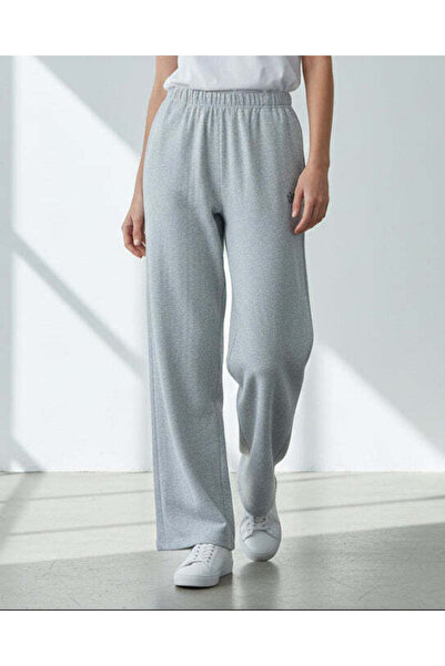 REDTAG Women Grey Melange Wide Leg Active Pants