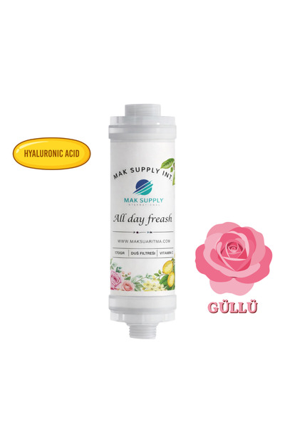 mak supply Duş Filtresi (Hyaluronik Asit) Gül Parfümlü