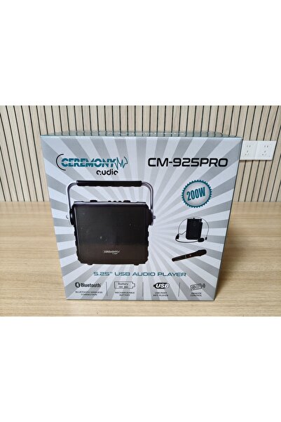 ceremony audio | CM-925PRO | 5.25 inç | 200Watt | Profesyonel Taşınabilir Bluetooth Hoparlör | Tws