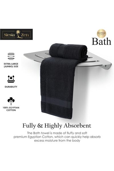 Siesta Home Siesta Zen Jumbo Bath Towel 600GSM 100% Cotton 70x140cm