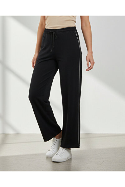 REDTAG Women Black Wide Leg Active Pants
