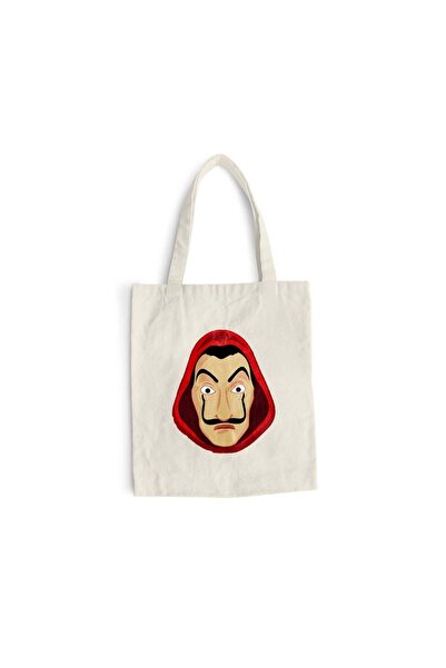 Intelli Cotton shopping bag with long handles, La Casa de Papel, 38×42 cm, VA172