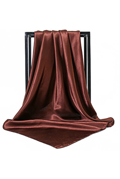 Deserto Fashion Pure Color Shiny Polyester Satin Scarf - Vibrant Shades with ...
