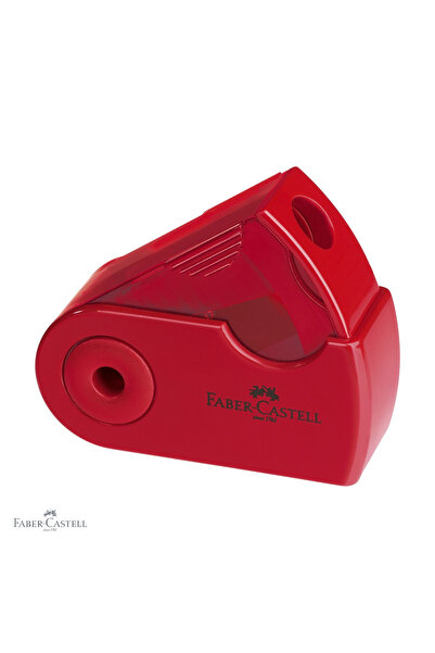 Faber Castell Ascuțitoare simplă din plastic de la Faber-Castell, cu recipien...