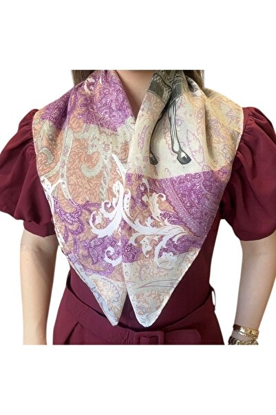 BYYEŞO Horse Figure Detail Scarf 65*65