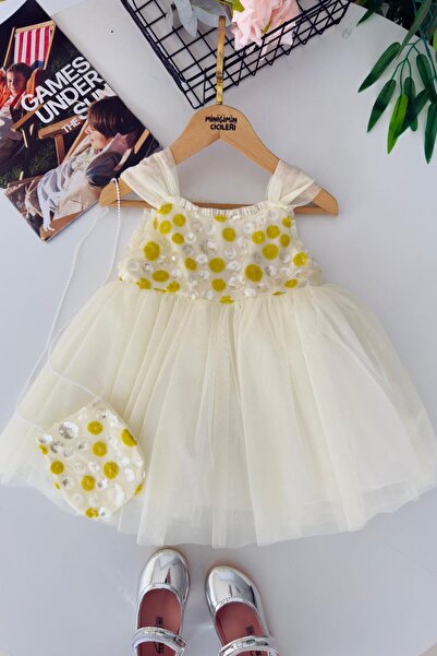 Minigimin Cicileri Μίνι Πριγκίπισσα Κοριτσίστικο Φόρεμα με Κεντημένο Σχέδιο Μ...