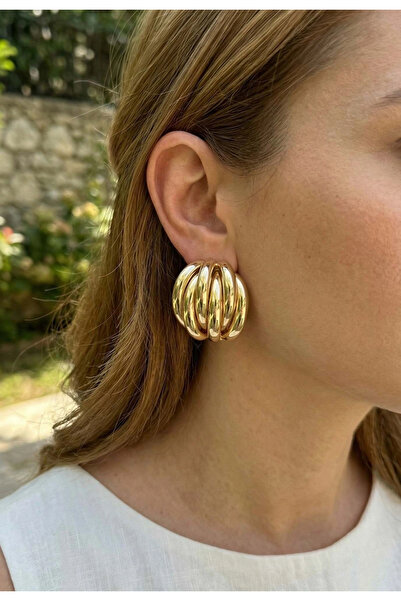 Generic Brand Brass Gold Color Vintage Women's Earrings