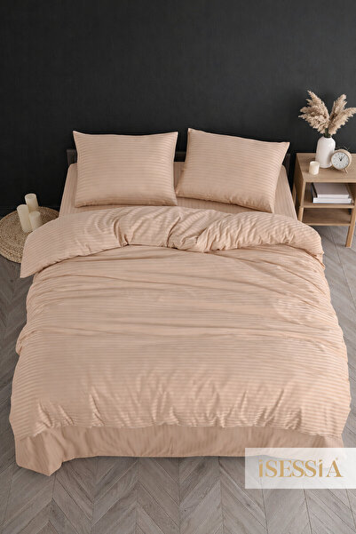 Isessia Σετ Παπλωματοθήκη από Βαμβακερό Σατέν Mood με Διπλά Σεντόνια |   200 ...