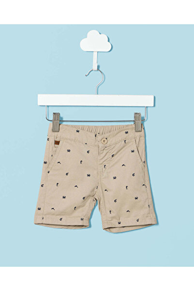 REDTAG Infant Boys Beige Bermuda Shorts