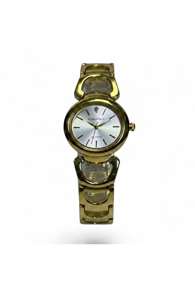 royal force ELORIA RF014L Women’s Analog Quartz Watch Gold Stainless Steel Br...