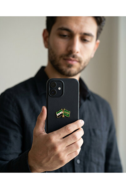 Zaytoon Αυτοκόλλητο τηλεφώνου με σημαία Συρίας και Σαουδικής Αραβίας – Τρισδι...