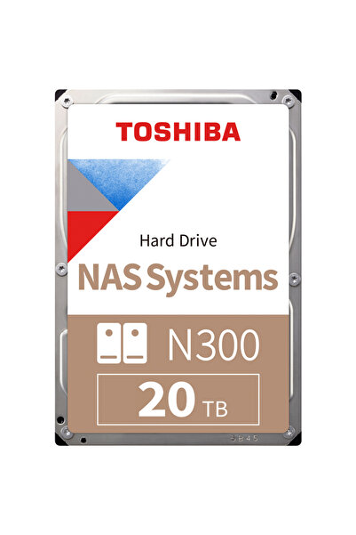 Toshiba HDD HDWG62AUZSVA N300 20TB CMR, 3.5", 512MB, 7200RPM, SATA, TBW: 180