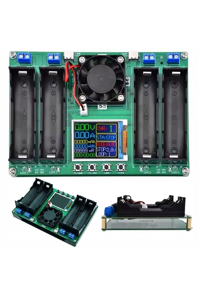 Rosfix VoltCheck Pro 4xUSB-C Tester Încărcător 18650 |   USB-C cu 4 canale 0-...