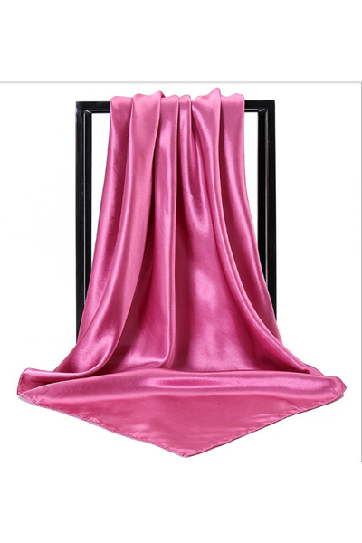 Deserto Fashion Pure Color Shiny Polyester Satin Scarf - Vibrant Shades with ...