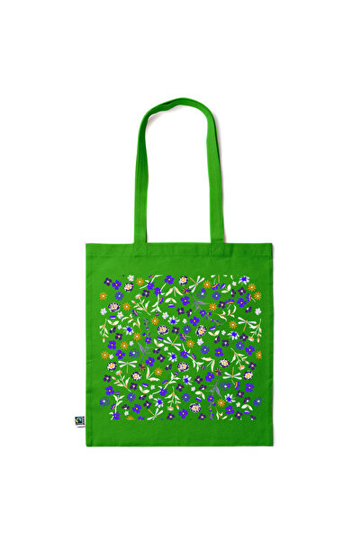 Intelli ® Eco-friendly Cotton shopping bag with long handles, Flowers Collect...