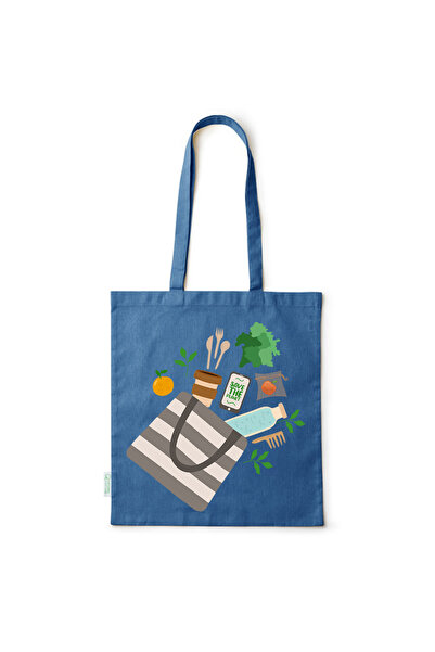 Intelli ®   Οικολογική βαμβακερή τσάντα αγορών με μακριά χερούλια, Lifestyle,...