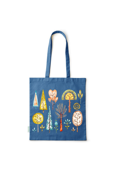 Intelli ®   Οικολογική βαμβακερή τσάντα αγορών με μακριά χερούλια, Μινιμαλιστ...