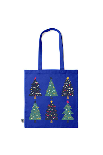 Intelli ® Sacosa bumbac -friendly pentru cumparaturi cu manere lungi, Christm...