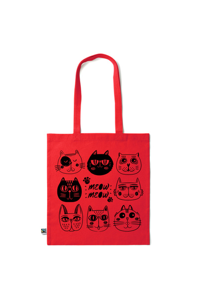 Intelli ®   Οικολογική βαμβακερή τσάντα αγορών με μακριά χερούλια, Αυτοκίνητα...