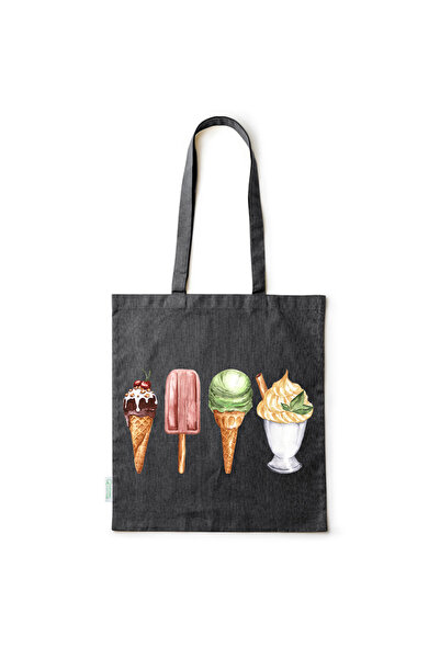 Intelli ®   Οικολογική βαμβακερή τσάντα αγορών με μακριά χερούλια, Επιλογή Πα...