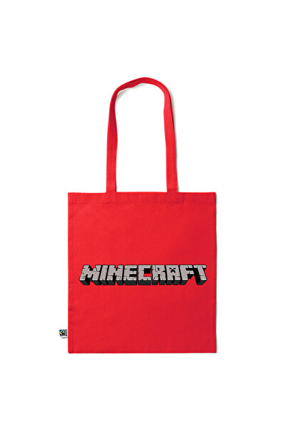 Intelli ® Eco-friendly Cotton shopping bag with long handles, Minecraft, 38×42cm