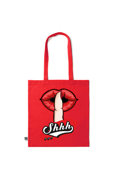 Intelli ®   Οικολογική βαμβακερή τσάντα αγορών με μακριά χερούλια, Σχέδιο Χεί...